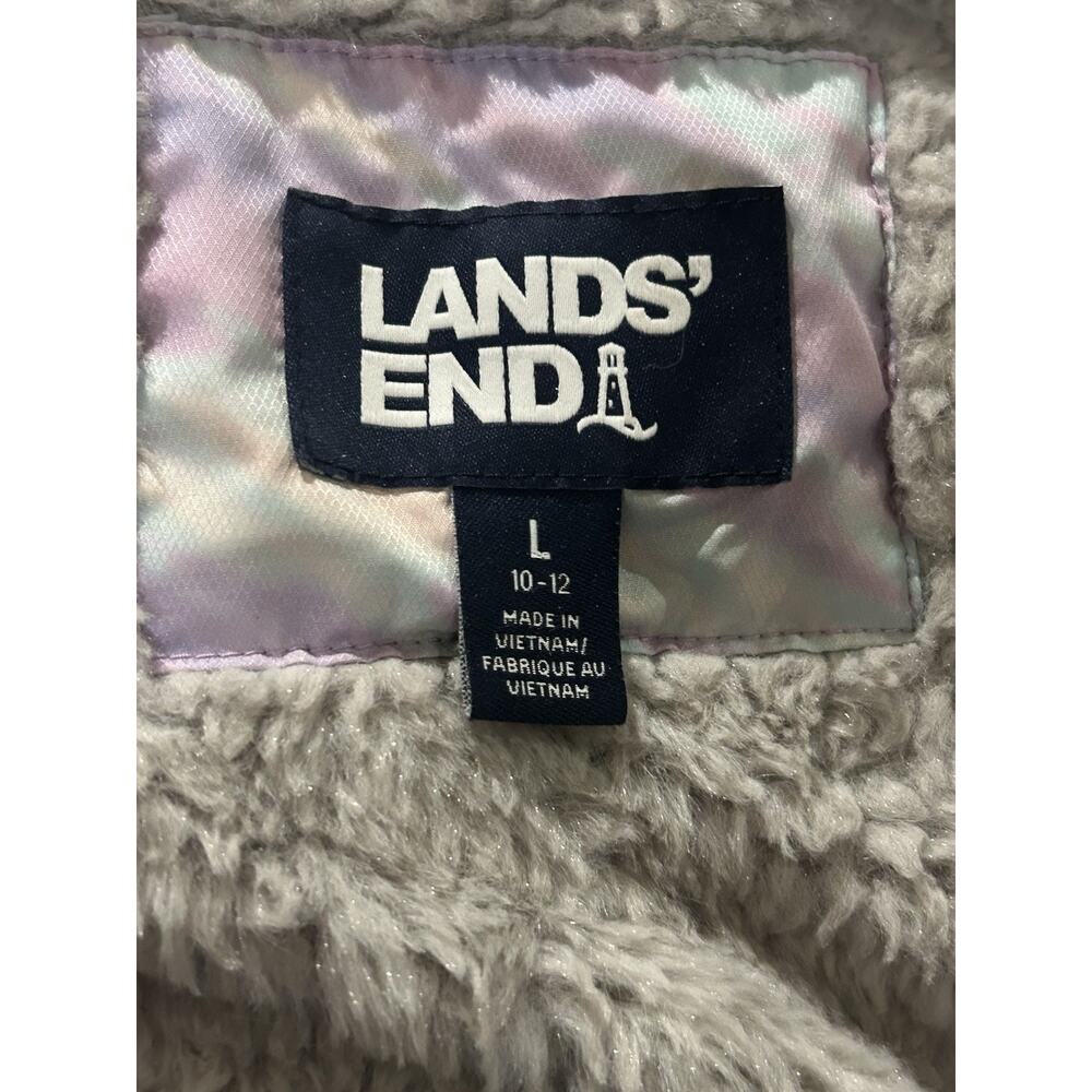 Lands' End Girls Long Puffer Coat size L (10-12) - Picture 3 of 3